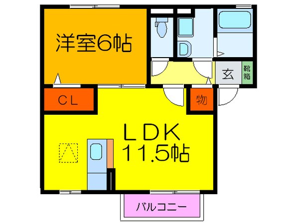 アム－ル　Ａ棟の物件間取画像